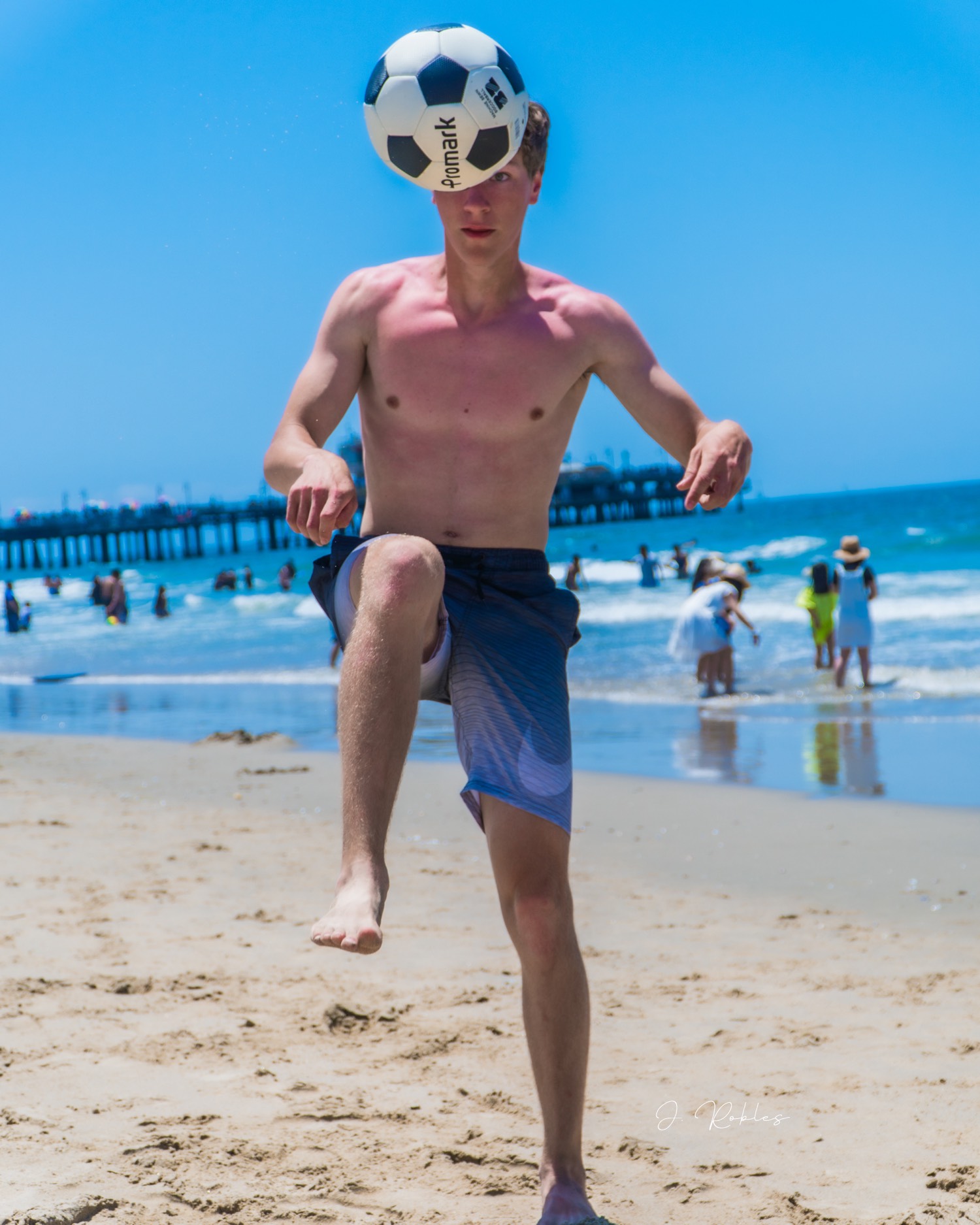 Header on the beach