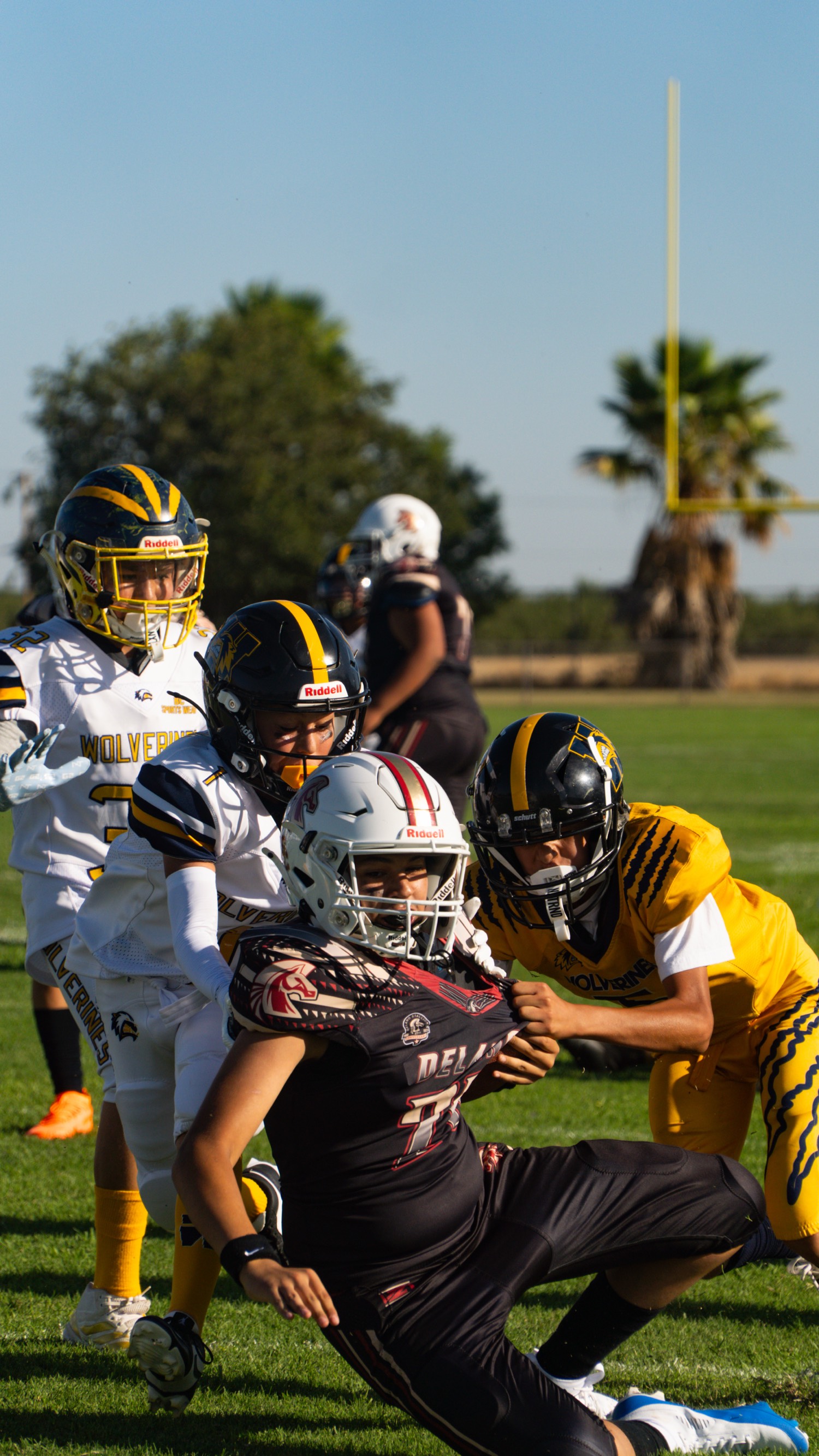 Pile-up at the goal line